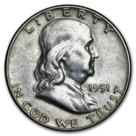 1951 Franklin Half Dollar Fine/XF 1951 Franklin Half Dollar Fine/XF